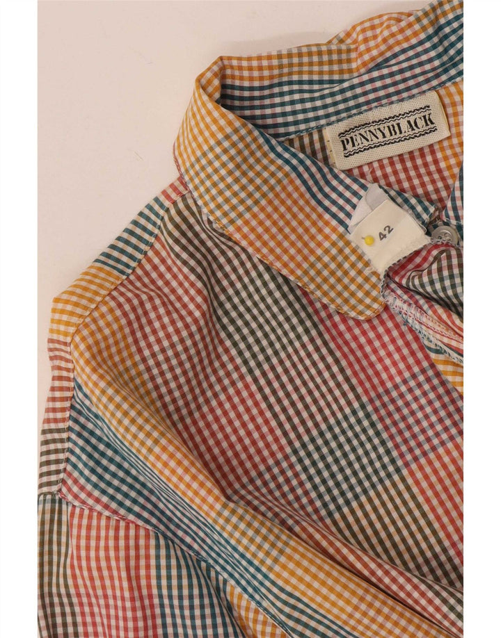 Camisa feminina Penny Black Longline IT 42 média multicolorida guingão