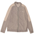 Puma Womens Tracksuit Top Jacket UK 16 Grande Cinza Colorblock Algodão