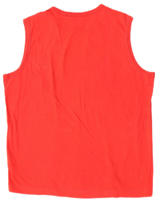 Puma Mens Vest Top Médio Algodão Vermelho