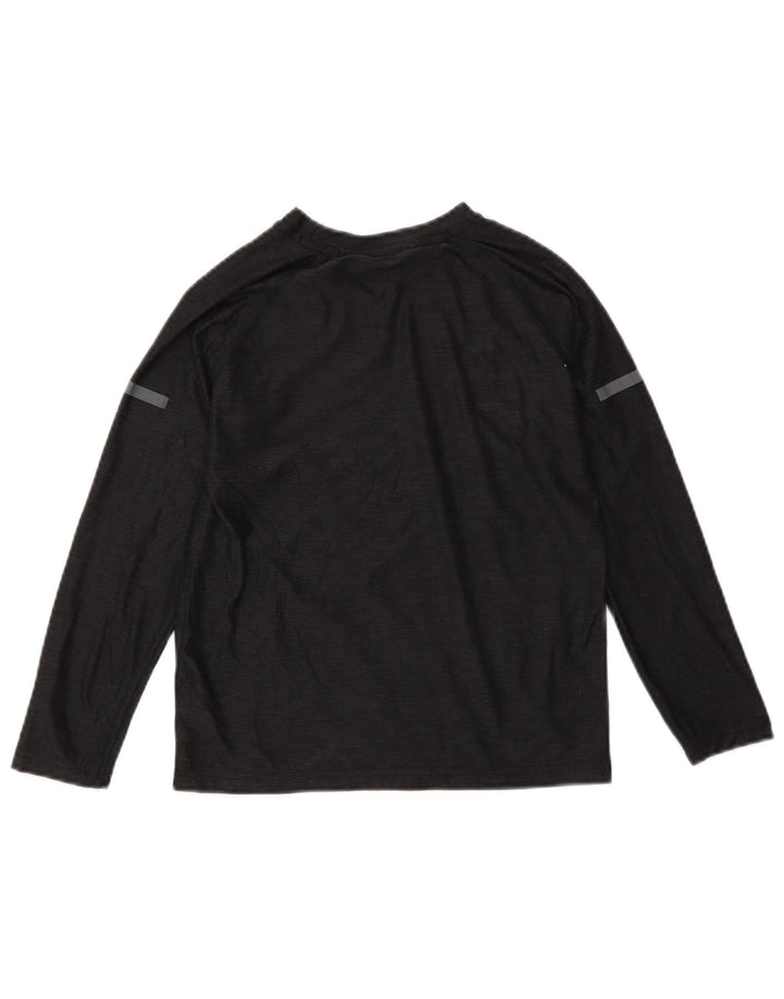 Russell Athletic Boys Dri-Power Top manga comprida 6-7 anos pequeno preto