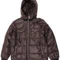 Jaqueta masculina acolchoada com capuz Lotto UK 44 2XL poliéster preto