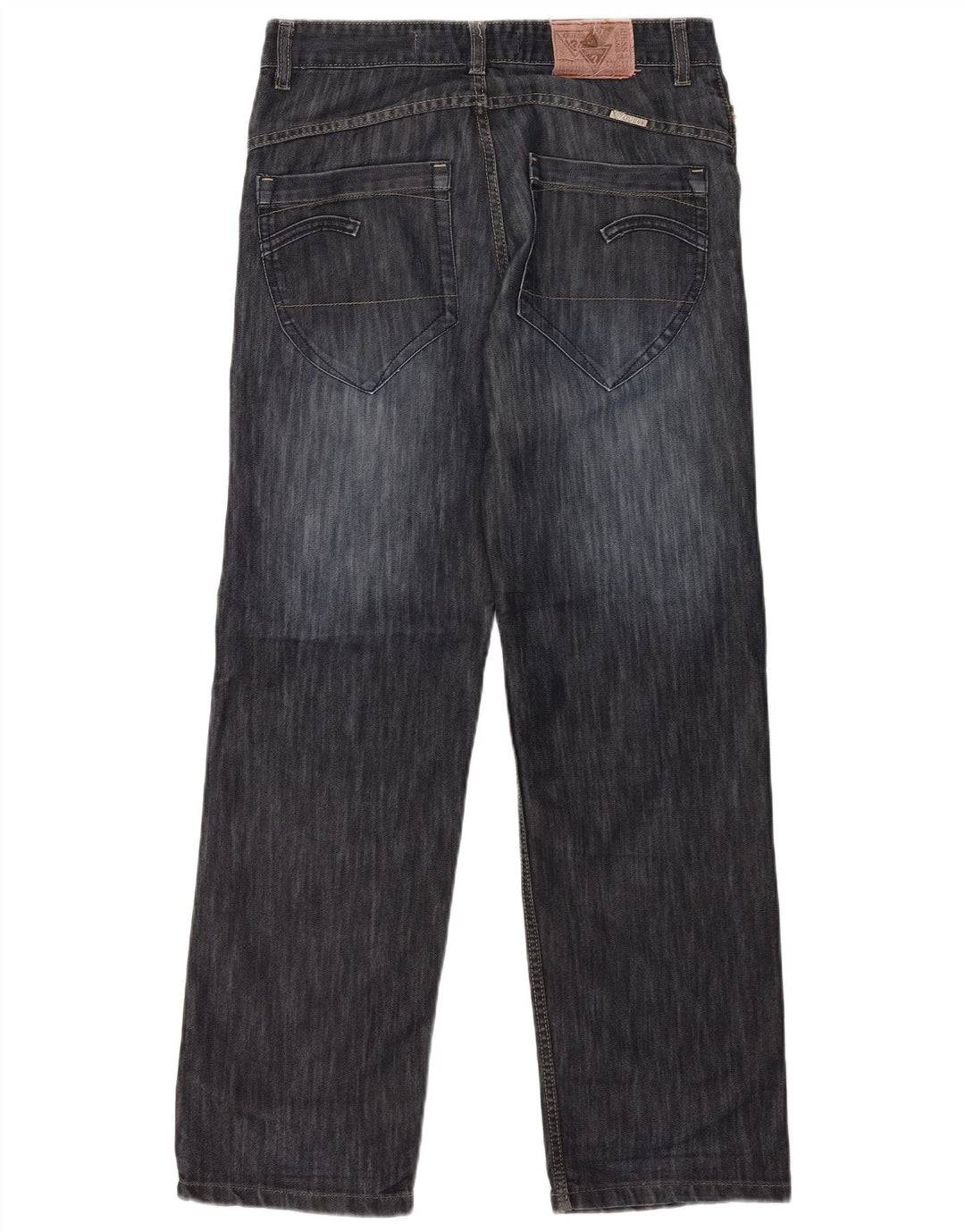 Guess Mens Straight Jeans W32 L32 Azul Marinho Algodão