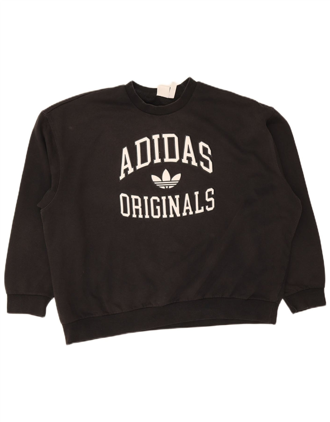 Adidas feminino gráfico oversized moletom jumper reino unido 16/18 grande preto