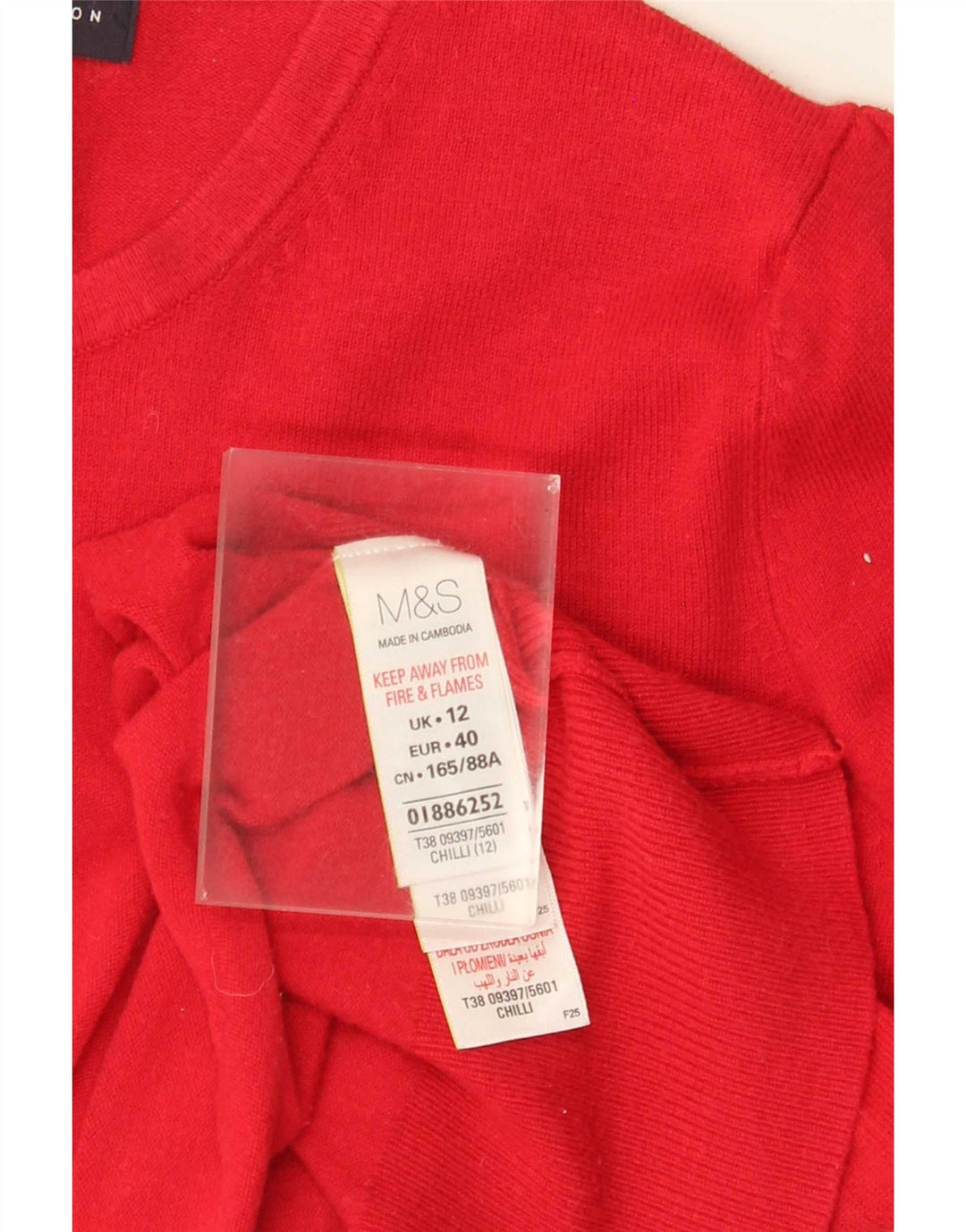Suéter cardigã feminino Marks & Spencer UK 12 viscose vermelha média