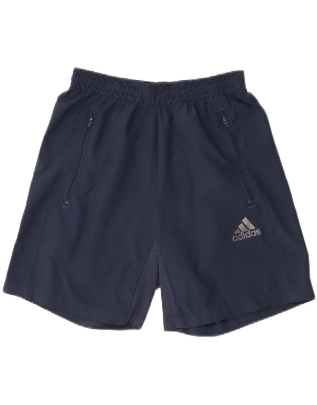 Shorts esportivos masculinos Adidas Aeroready pequenos poliéster azul marinho