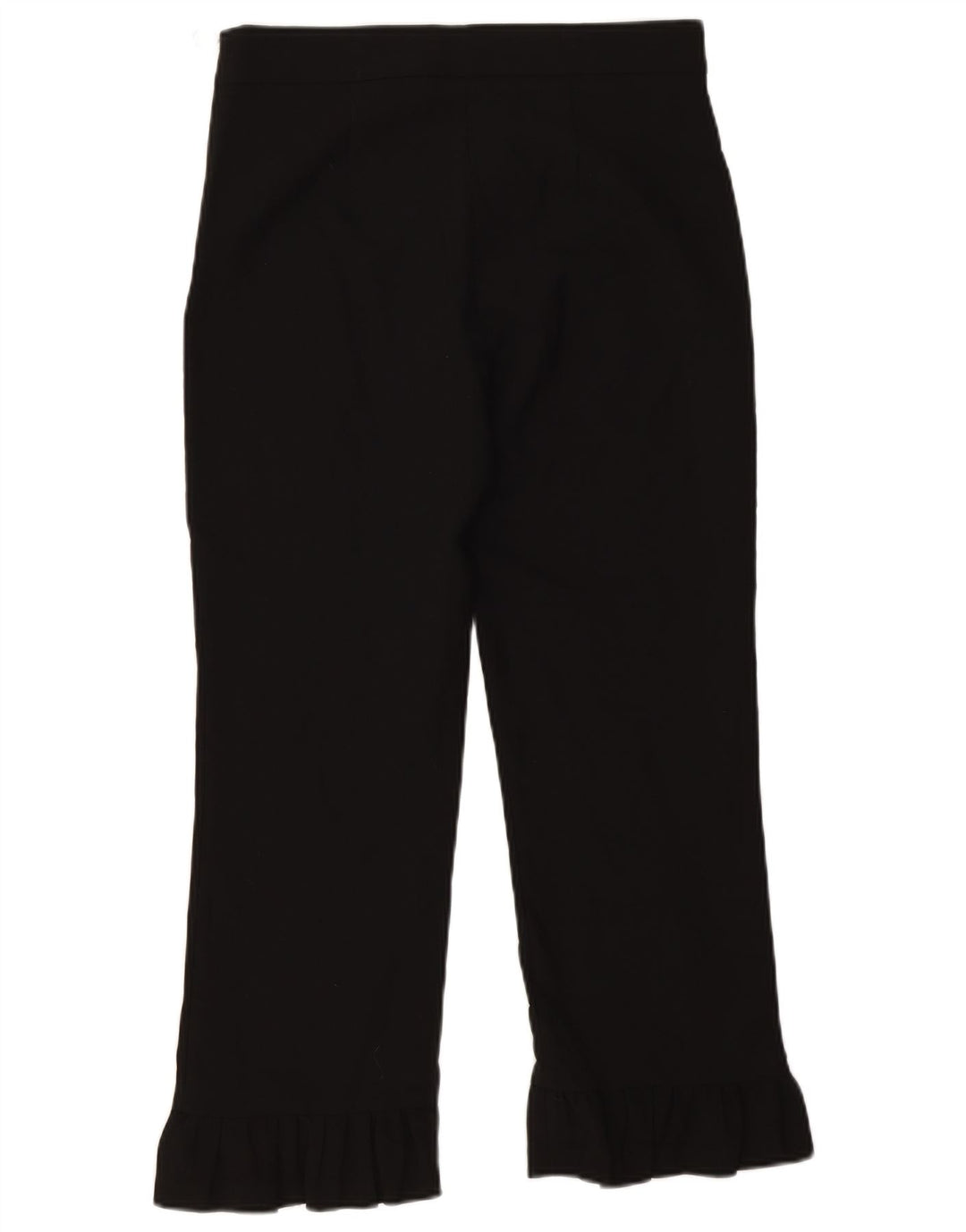 Zara Calça feminina reta cortada média W28 L25 preta