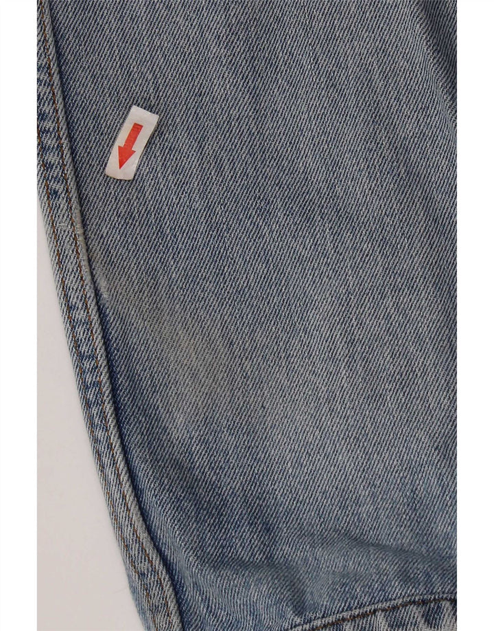 Jeans Levi's Masculino 505 Reto Rasgado W34 L28 Azul Algodão