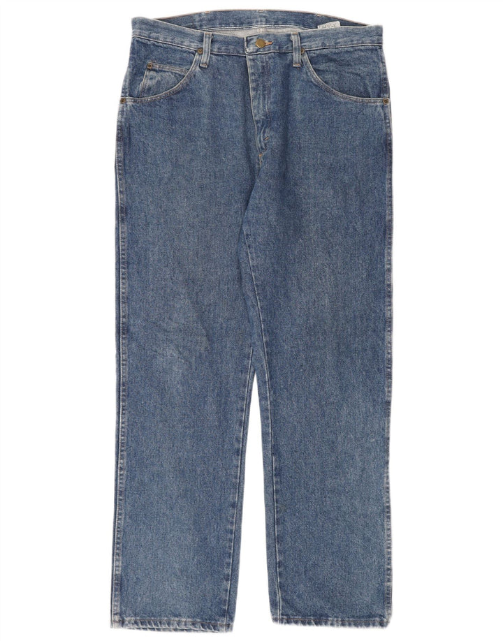 Jeans retos masculinos WRANGLER W34 L30 algodão azul