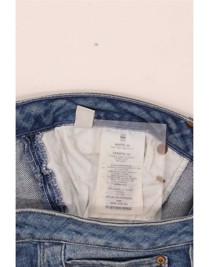 G-Star Masculino Slim Jeans W33 L28 Algodão Azul
