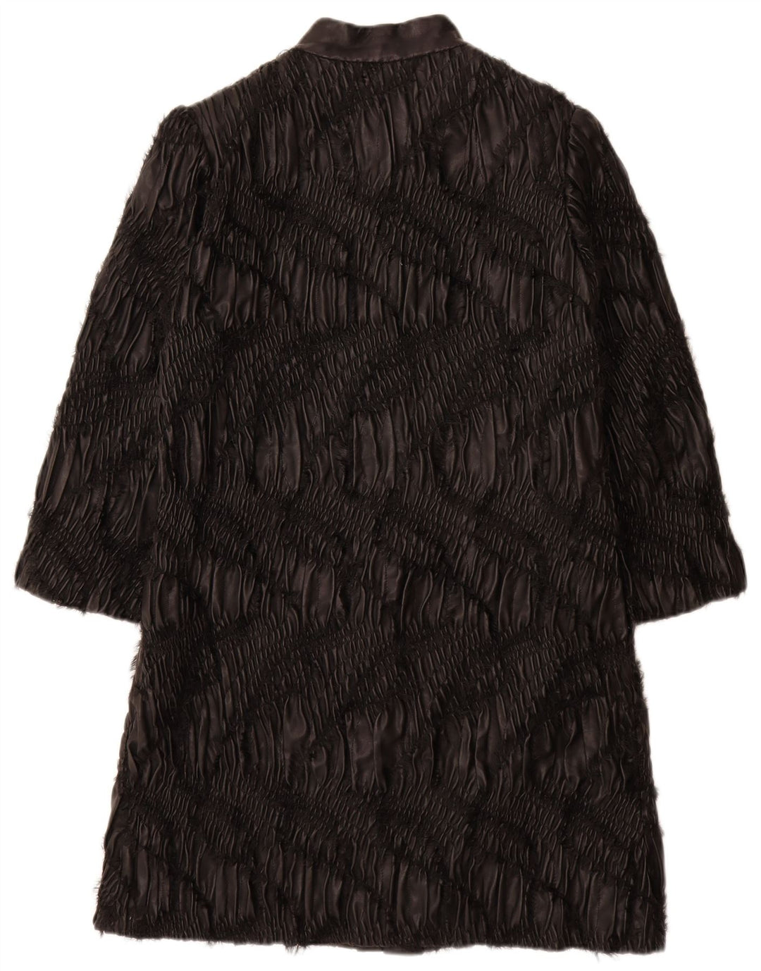 Casaco de couro feminino Carnet UK 8 pequeno preto