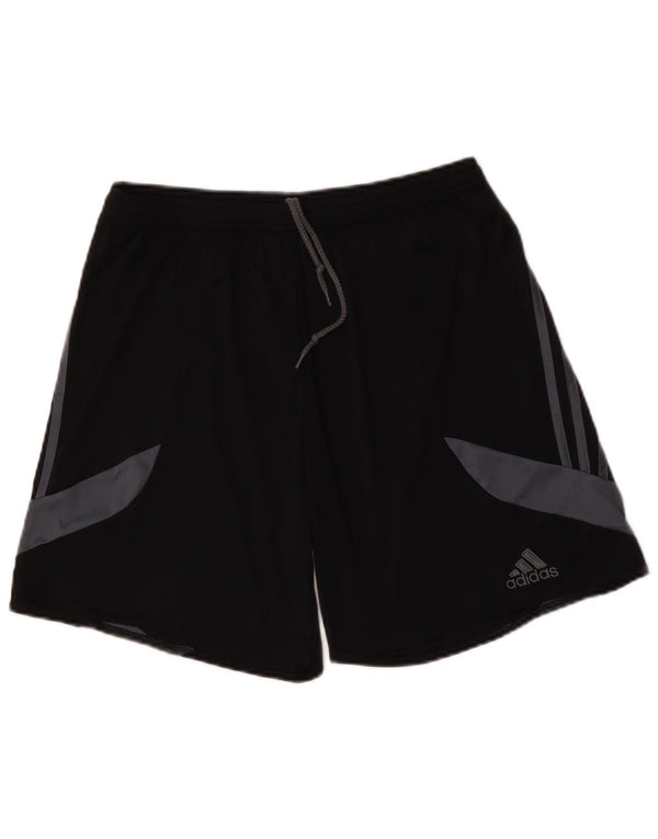 Adidas Mens Climalite Sport Shorts Grande Poliéster Colorblock Preto