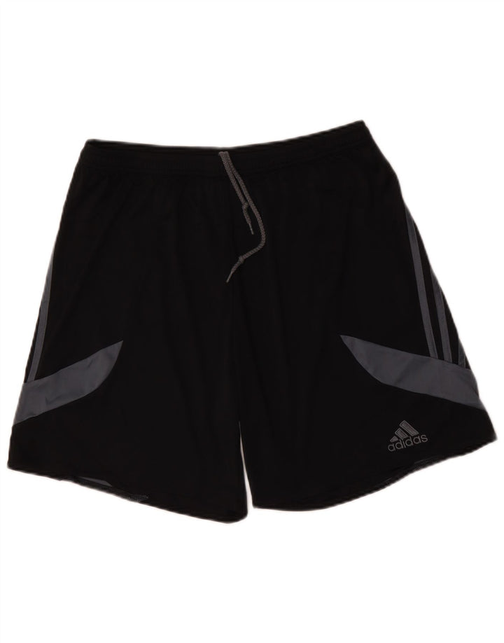 Adidas Mens Climalite Sport Shorts Grande Poliéster Colorblock Preto