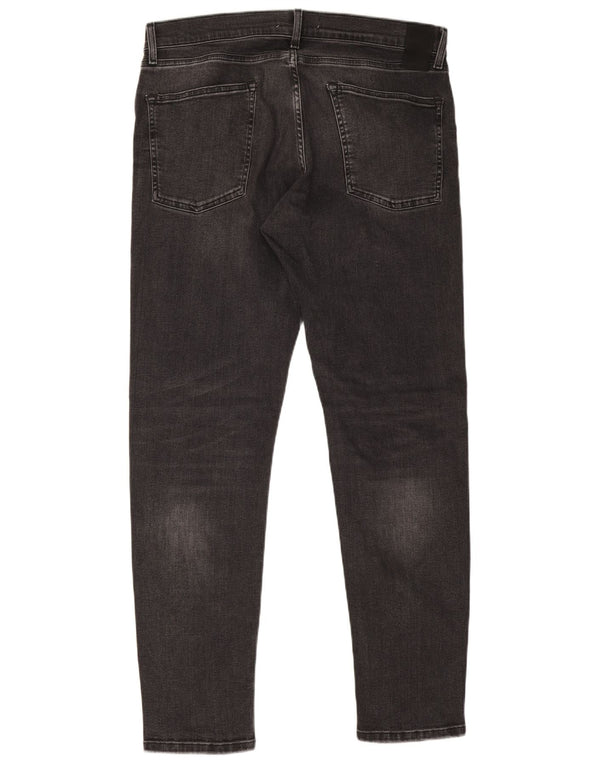 Zara Mens Slim Jeans EU 46 XL W36 L32 Preto