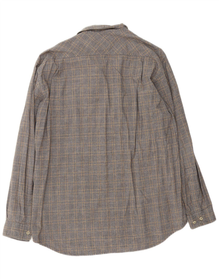 Camisa masculina Marlboro Classics XL cinza xadrez algodão