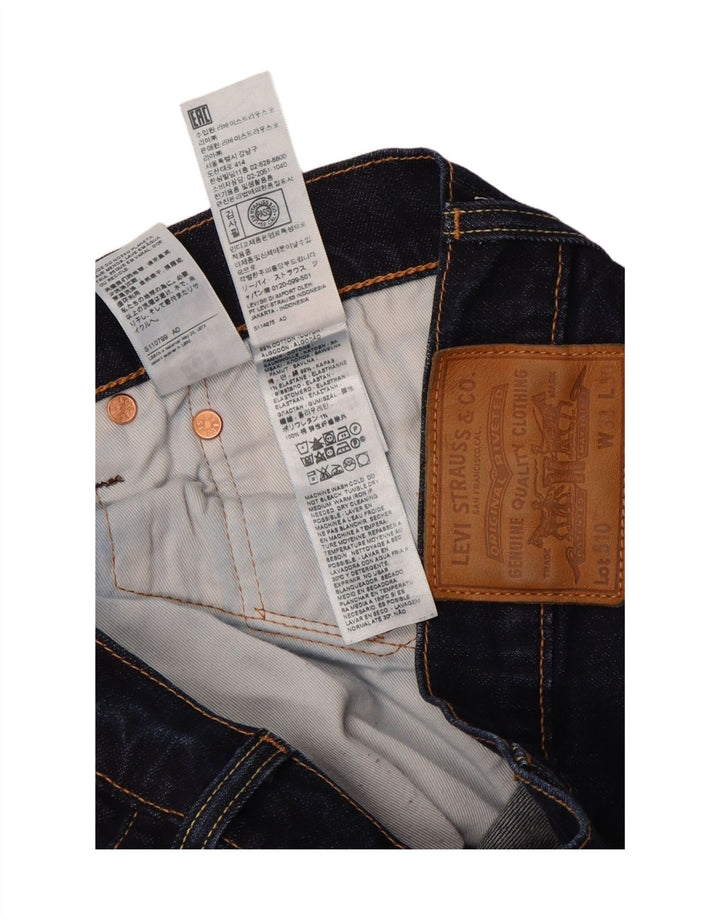 LEVI'S Masculino 510 Skinny Jeans W33 L28 Azul Marinho Algodão