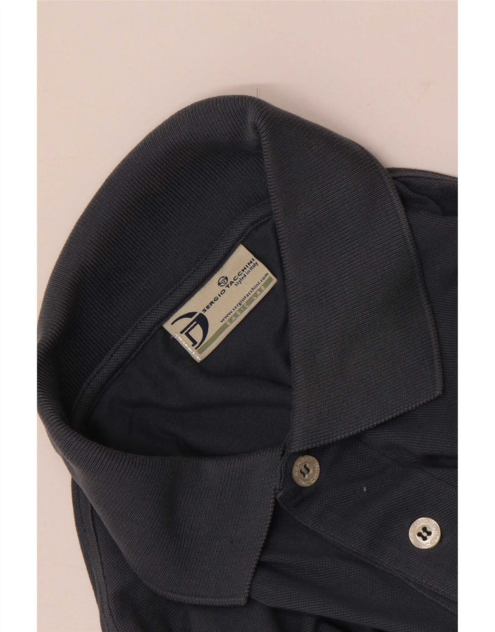 Camisa pólo masculina Sergio Tacchini grande azul marinho