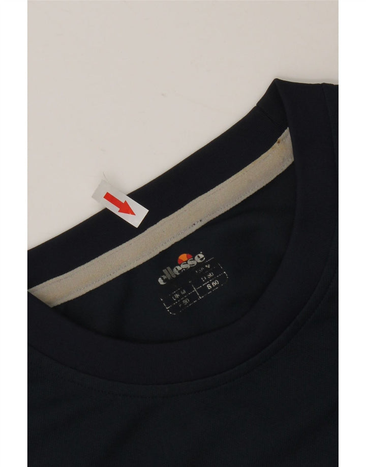 Camiseta gráfica masculina ELLESSE poliéster azul marinho médio