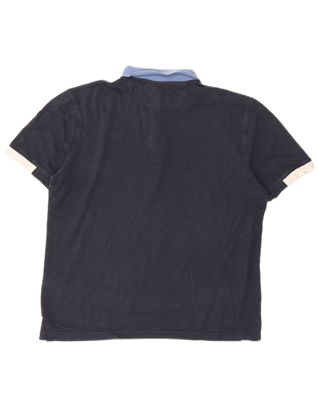Camisa polo masculina Hackett grande algodão colorblock azul marinho