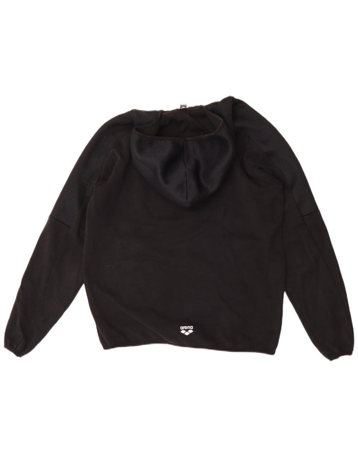 Arena Mens Hoodie Jumper Médio Preto
