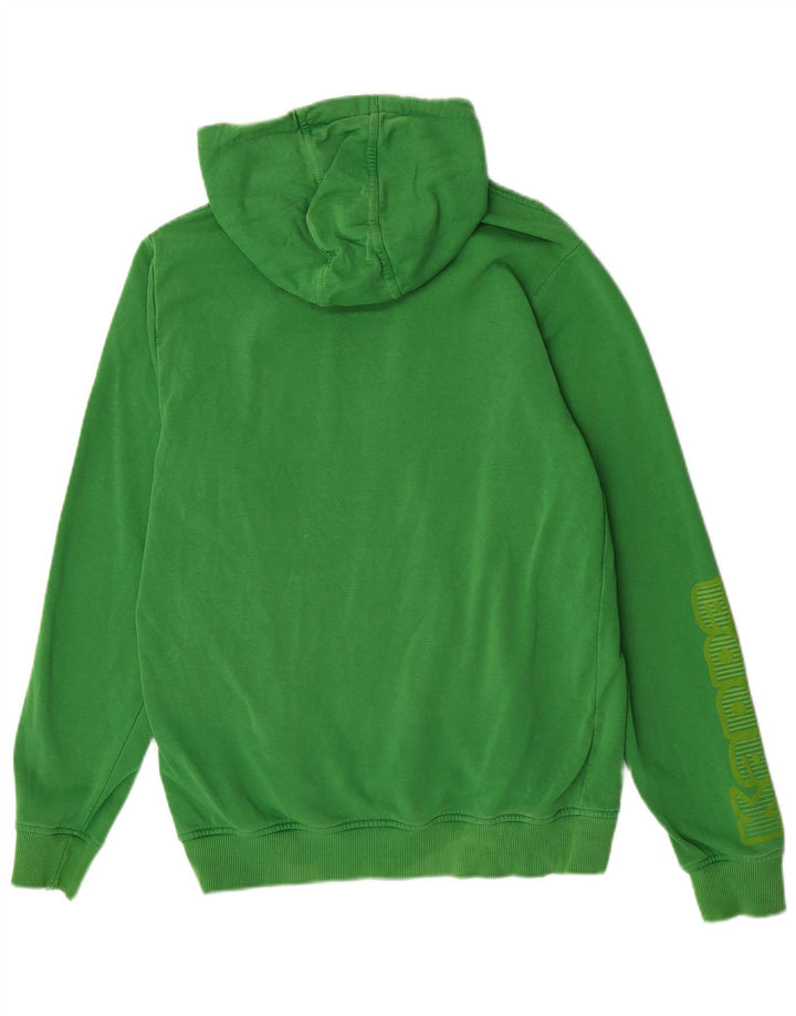 Kappa Mens Graphic Hoodie Jumper Médio Algodão Verde