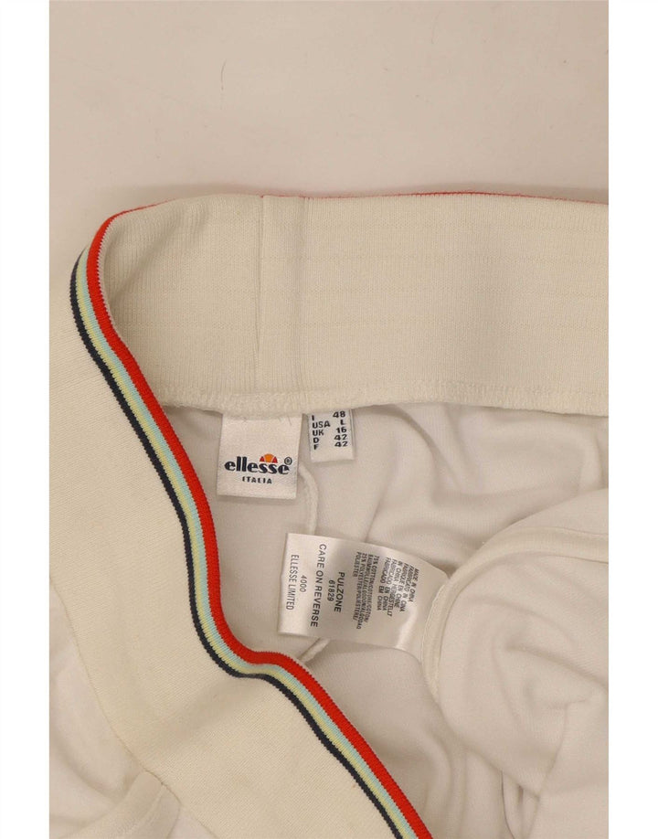 Shorts esportivo feminino Ellesse UK 16 grande algodão branco