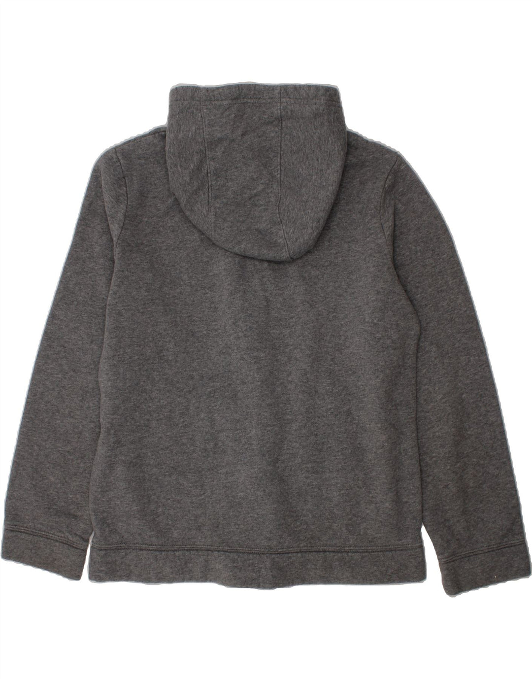 NIKE Boys Standard Fit Zip Hoodie Sweater 12-13 Years Large Grey Cotton Vintage Nike and Second-Hand Nike from Messina Hembry 