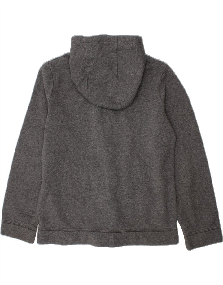 NIKE Boys Standard Fit Zip Hoodie Sweater 12-13 Years Large Grey Cotton Vintage Nike and Second-Hand Nike from Messina Hembry 