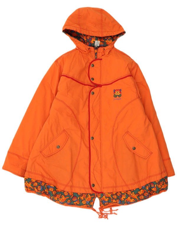 Jaqueta Parka com capuz para meninas Canda 12-13 anos laranja poliéster