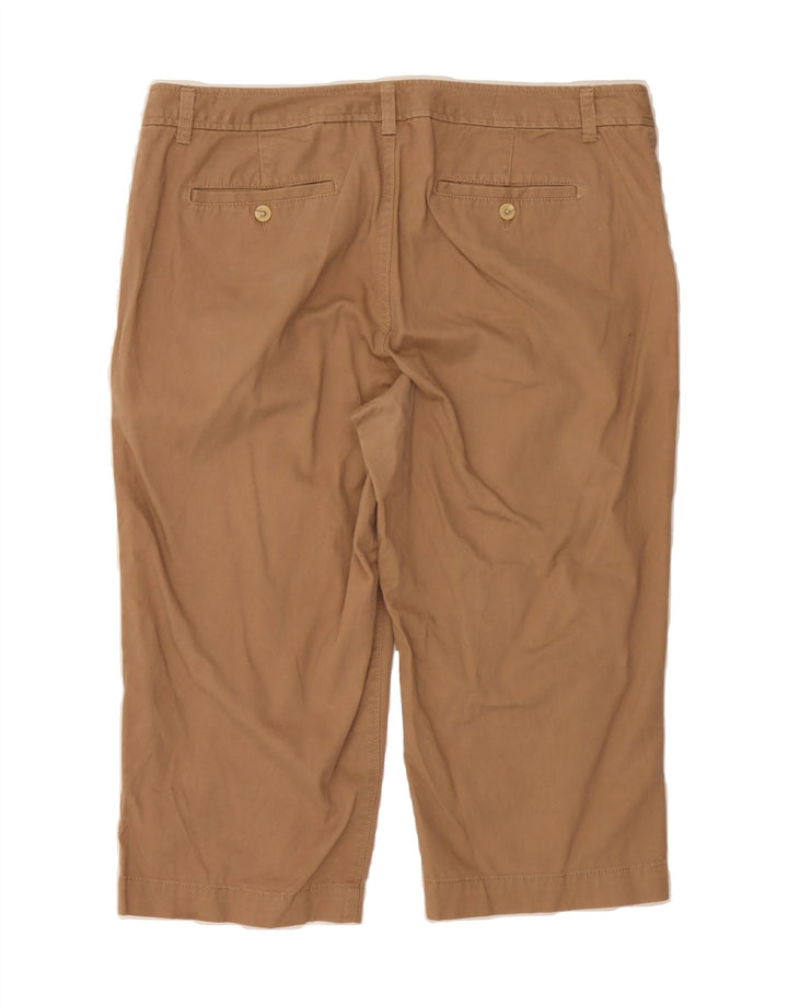 DOCKERS Womens Straight Capri Trousers US 16 2XL W38 L19  Brown Cotton Vintage Dockers and Second-Hand Dockers from Messina Hembry 