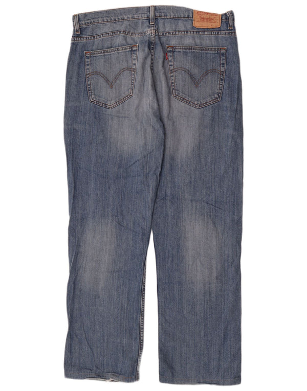 Levi's Masculino 752 Straight Jeans W36 L31 Azul Algodão