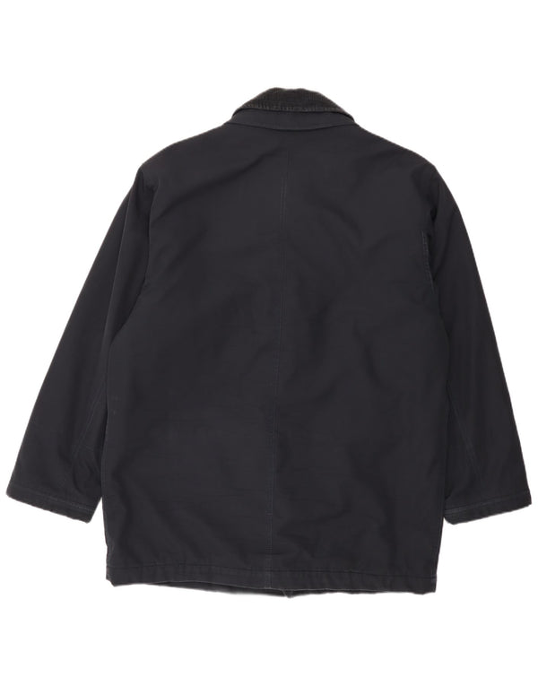 Casaco corta-vento masculino Cotton's Industries UK 14 médio azul marinho poliamida