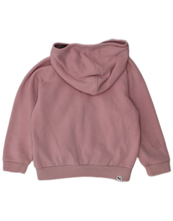 Suéter PUMA Baby Girl com capuz e zíper 18-24 meses algodão rosa