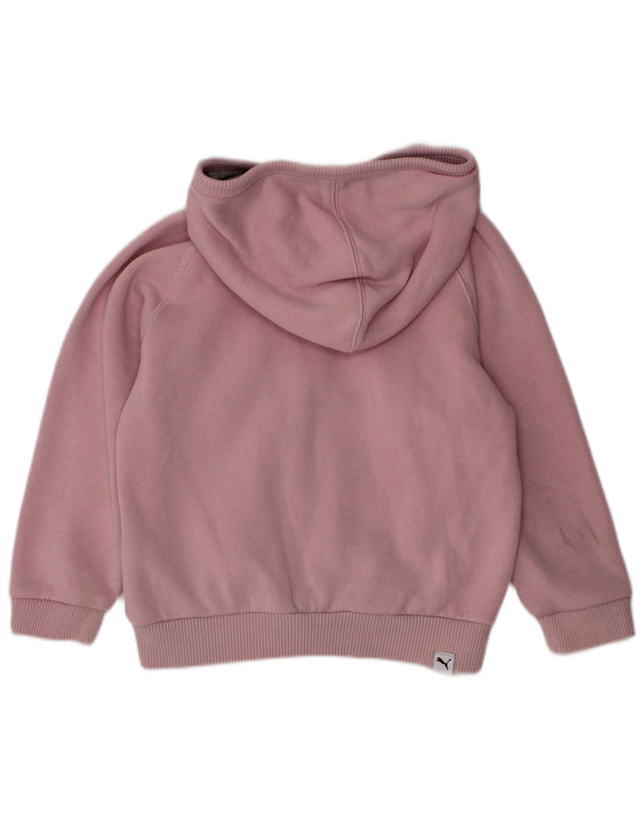 Suéter PUMA Baby Girl com capuz e zíper 18-24 meses algodão rosa