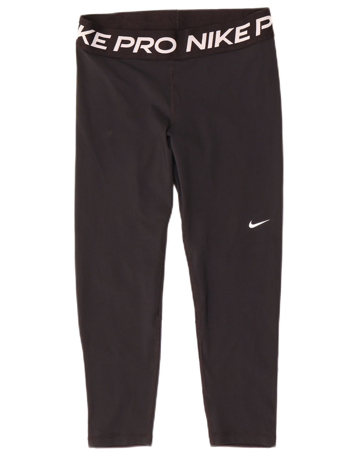 Leggings Nike Dri Fit Graphic Capri UK 14 Médio Preto Poliéster