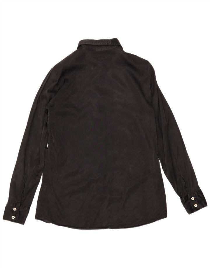 Camisa feminina REPLAY UK 14 média preta viscose