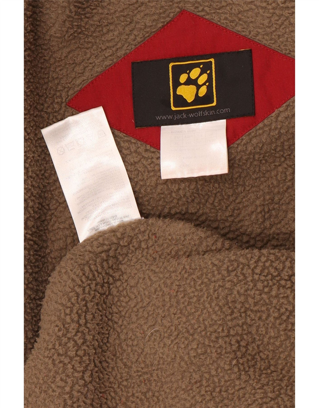 Jaqueta corta-vento feminina Jack Wolfskin UK 18/20 XL poliéster vermelho