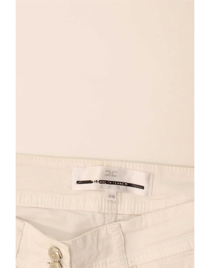 Elisabetta Franchi Jeans Slim Feminino W29 L29 Branco
