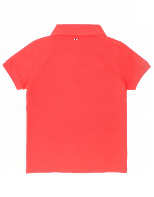 Polo gráfico masculino Napapijri 7-8 anos algodão vermelho