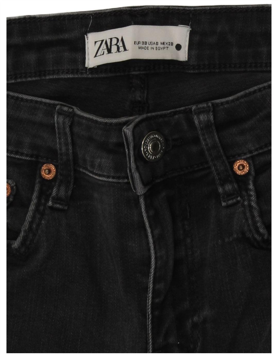 Zara Jeans Skinny Feminino EU 38 Pequeno W28 L26 Cinza