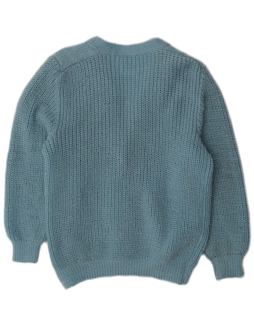 Suéter Cardigan Feminino Vintage UK 18 XL Azul