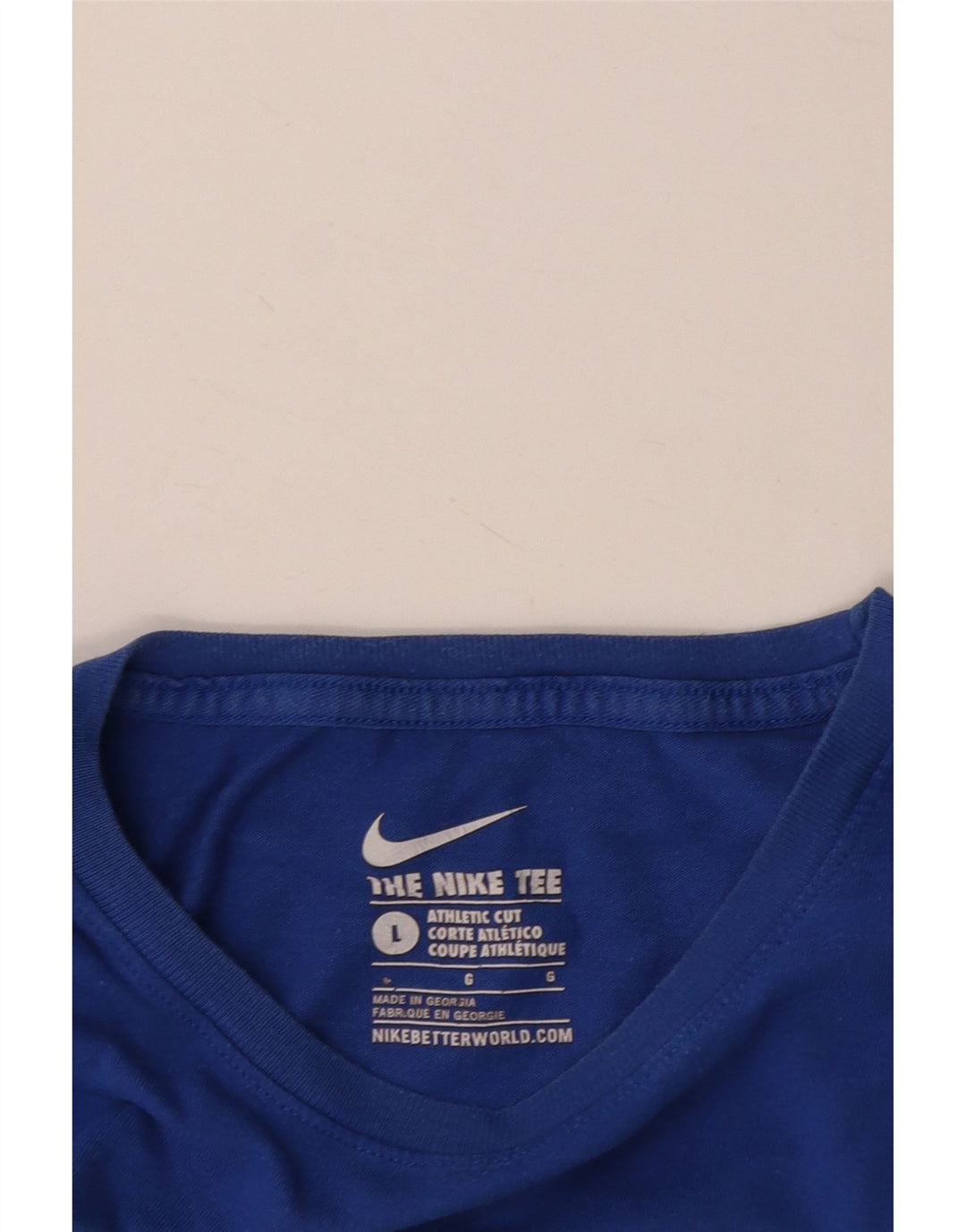 Camiseta masculina Nike Athletic Cut com estampa gráfica grande azul