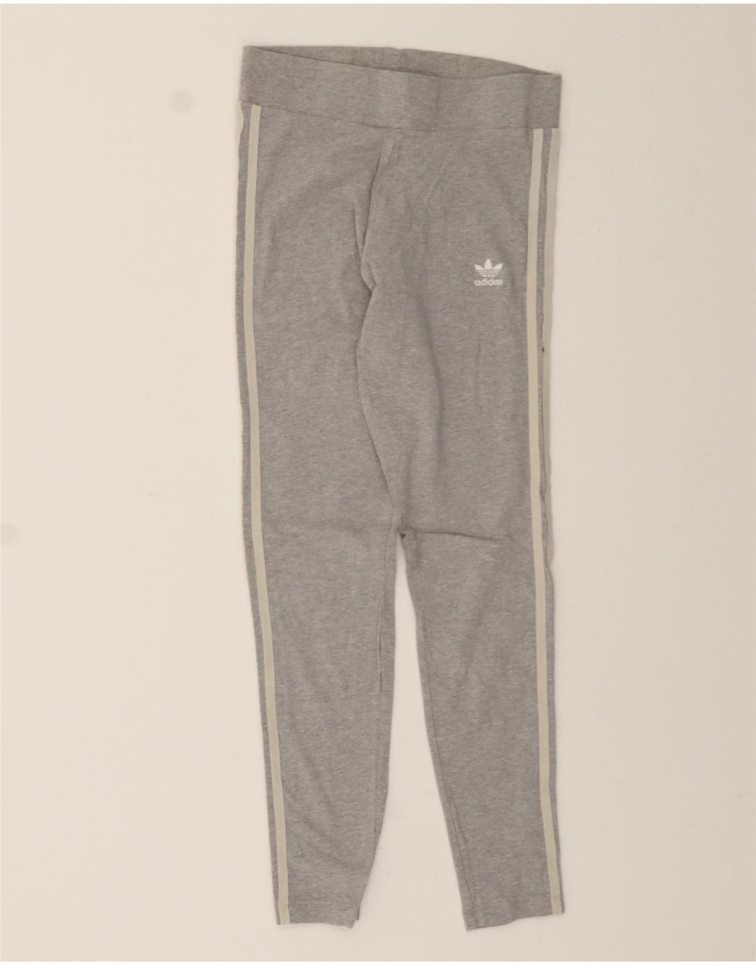 ADIDAS Womens Leggings UK 10 Small Grey Cotton Vintage Adidas and Second-Hand Adidas from Messina Hembry 