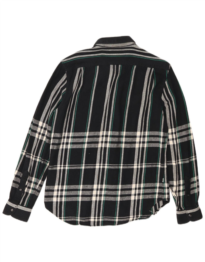 Camisa masculina de flanela Levi's Slim Fit média xadrez azul marinho