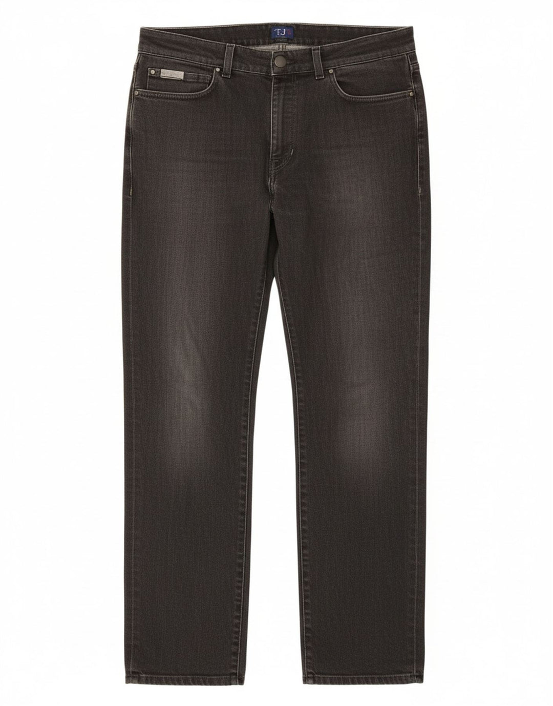 Jeans retos masculinos TRUSSARDI W34 L31 algodão preto