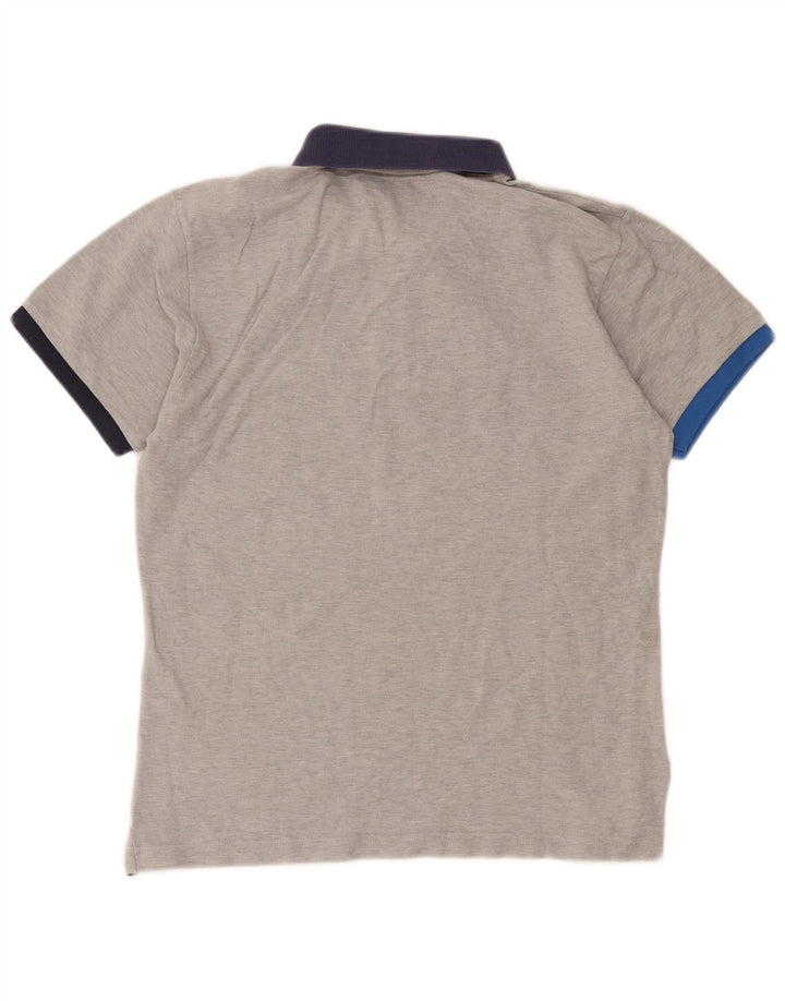Camisa polo masculina North Sails grande cinza colorblock algodão