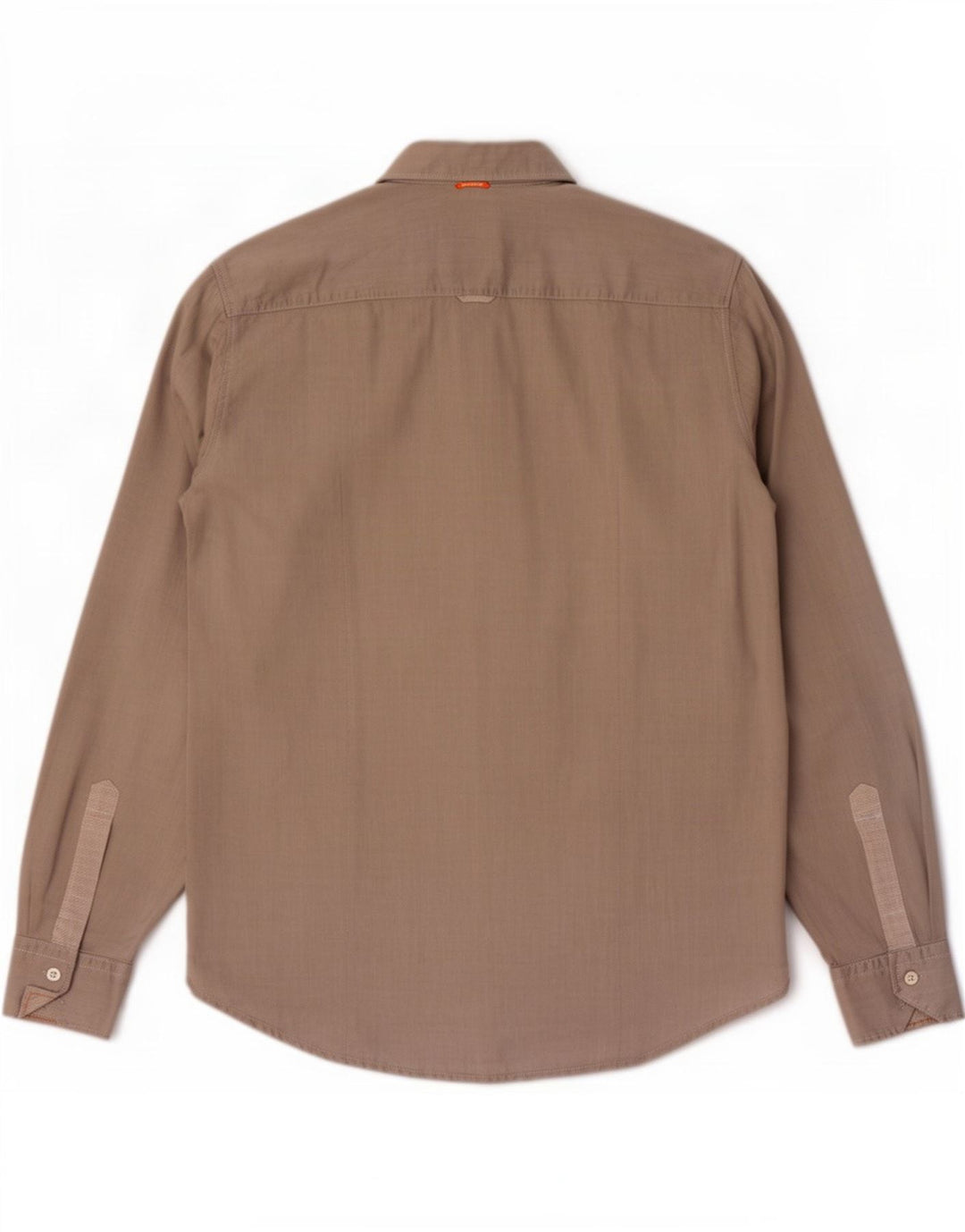 Camisa masculina Hugo Boss pequena cinza algodão