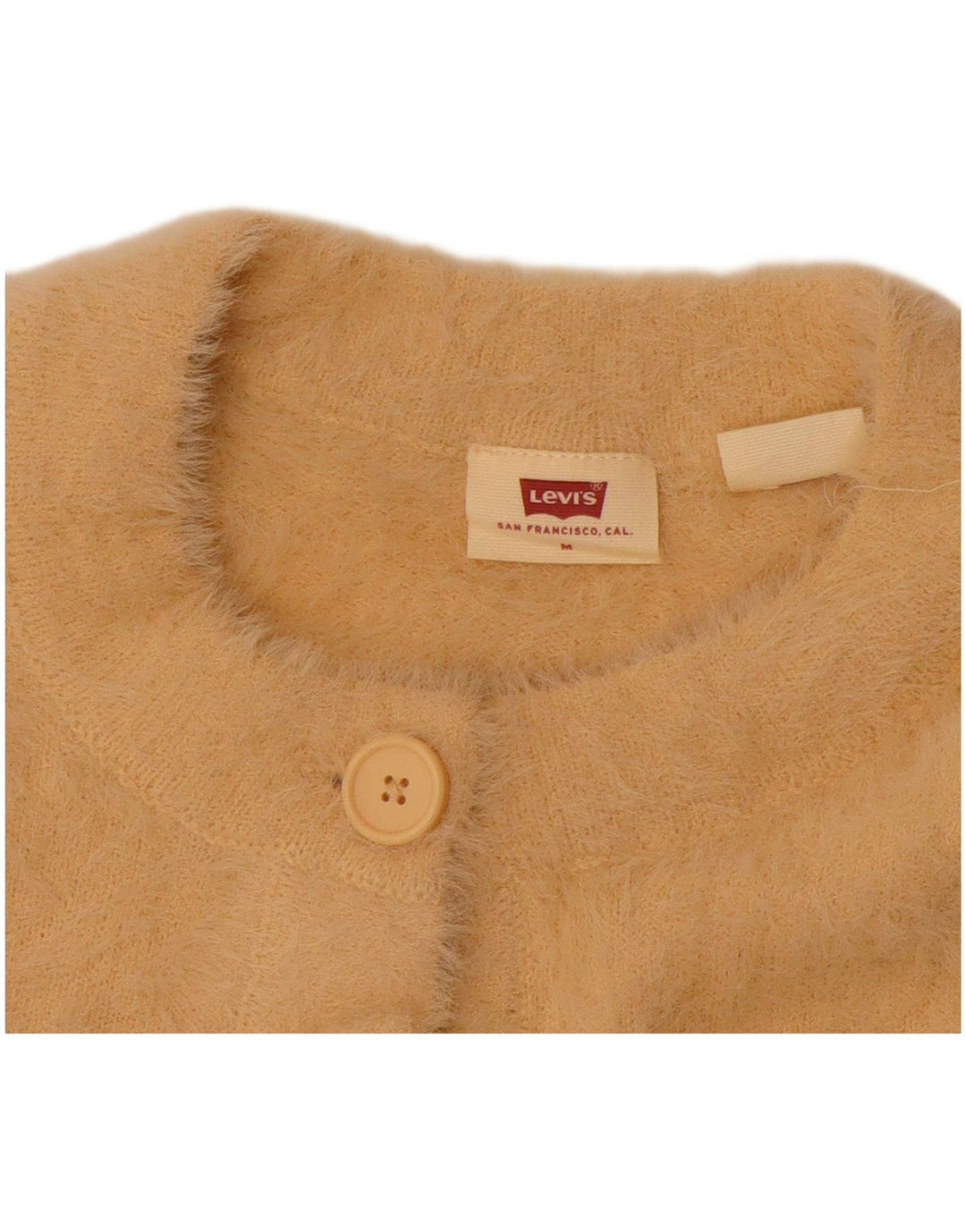 Suéter cardigã feminino LEVI'S UK 14 poliamida bege médio
