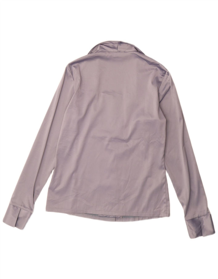 Blusa feminina Naracamicee Reino Unido 12 poliéster roxo médio
