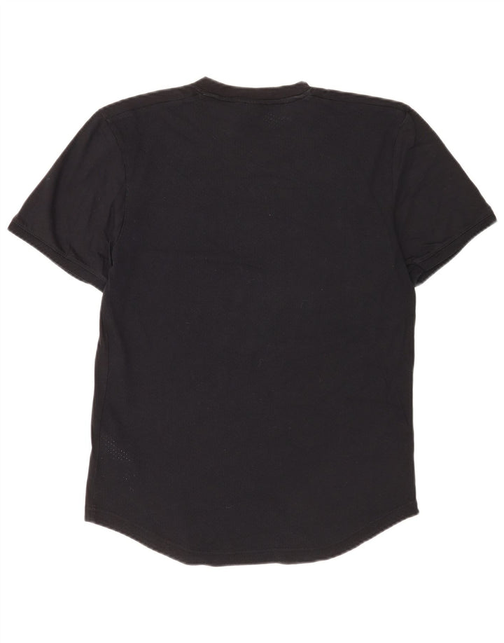 ADIDAS Mens Graphic T-Shirt Top Pequeno Algodão Preto