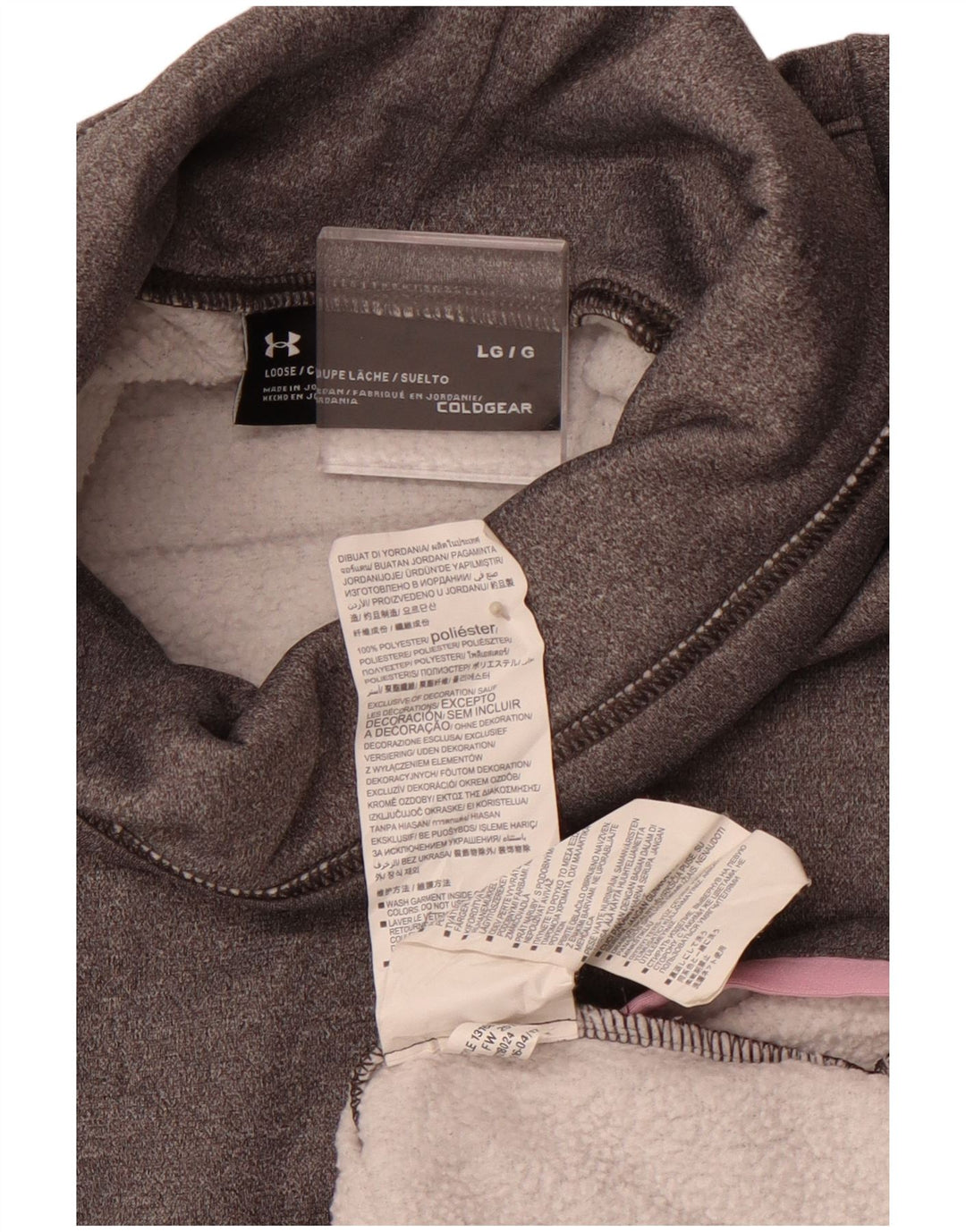 UNDER ARMOUR Suéter gráfico feminino Cold Gear UK 16 grande cinza